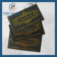 Black Card with Hot Stamping Clothing Hang Tag